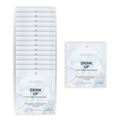 Avatara - Drink Up Facial Mask 15 Sheets, Hydrating Mask,