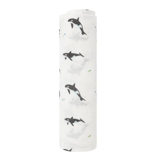 Image of Muslin Baby Swaddle - Breathable Receiving Blankets for Newborn Baby, 70% Viscose derived from Bamboo, 30% Spandex, Imported