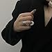 XAGMODSHN Retro Hollow Rings Fashion Punk Joint Statement Jewelry Wide Wrap Men Women Adjustab