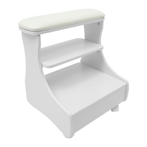 Taburete spa de pies con ruedas para pedicure manicuría
