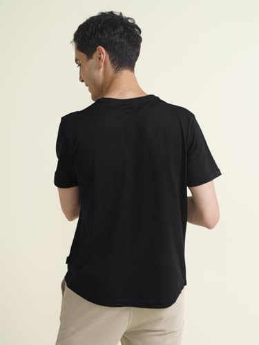 Image of DAMENSCH Statement Pique Textured Tshirt for Man, Thermoregulating, Tonal Rib T Shirt for Men Stylish, Sustainable Recycled Fabric Men T-Shirts