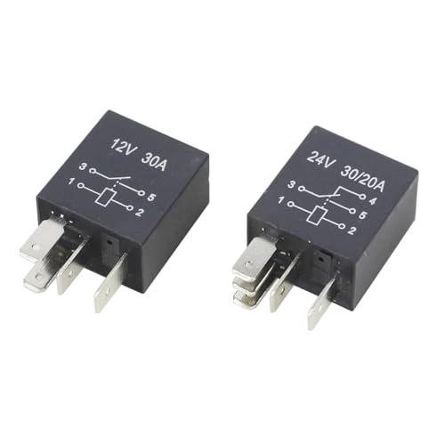 Relais automobile 5 broches 12V 30A lot de 5 pièces pour circuit électrique de voiture