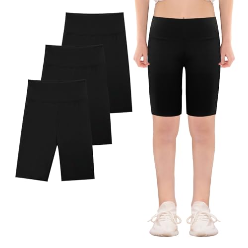 Short fille noir et coloré pour le sport et l'école 5-13 ans