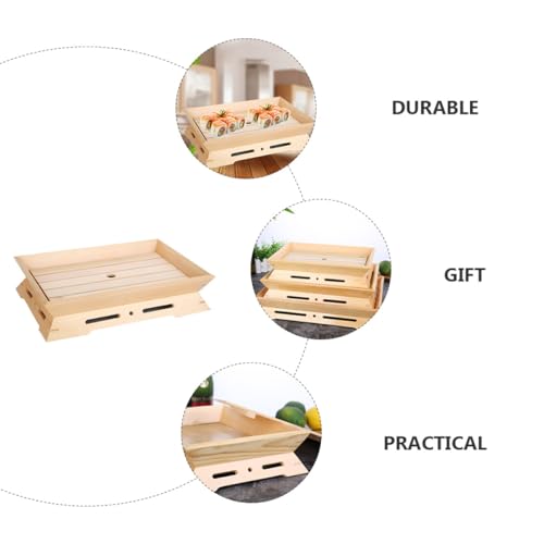 Plato para sushi de plástico Uonlytech 34x24 cm miniatura 3