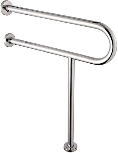 Image of Dolphy Stainless Steel Wall Mounted U-Shaped Support Grab bar (Set of 1)