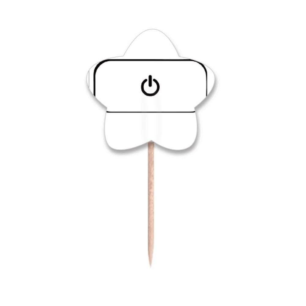 Cure-dents thématiques cupcake et étoile pour coffret cadeau pâtisserie ou repas de Noël
