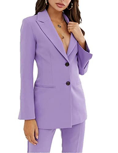 Formal Business Suit Fashion Ladies Suit 2 Piece Office Work Professional Wedding Tuxedos Party Women Suit Set (Blazer+Pants)