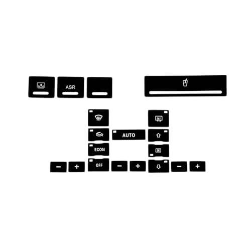 Autocollants réparation boutons console centrale Audi A6 C5 1998-2004 interrupteur Type B