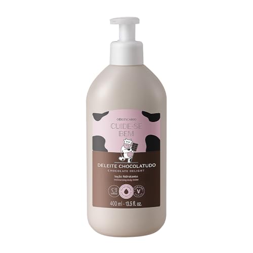 O Boticário Cuide-se Bem Loción corporal Chocolate Delight I Crema Hidratante Corporal Perfumada Mujer 48 Horas de Hidratación Vegan, 400ml