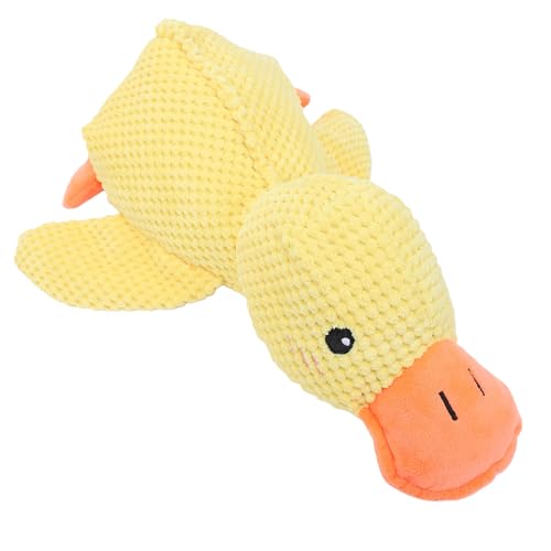 MENDUNER Juguete de Pato Chirriante Duradero para Perros |Juguete Interactivo para Masticar de Forro Suave, Sonido Incorporado para Perros Pequeños y Grandes, Tira y Afloja