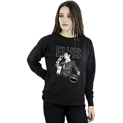 Absolute Cult Women's Elvis Logo Sweatshirt Cover