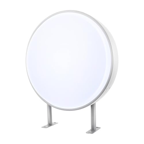 Fyssnn Caja de luz LED redonda con logotipo de neón personalizado, 50 cm/60 cm, resistente al agua, letrero luminoso, caja de luz para tiendas, restaurantes, cafeterías, bares, cafeterías (60 cm)