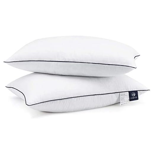 SUMITU Bed Pillows for Sleeping 2 Pack Queen Size 20 x 30 Inches, Hypoallergenic Pillow for Side and Back Sleeper, Soft Hotel Collection Gel Pillows Set of 2, Down Alternative Cooling Pillow