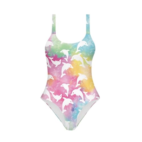 Image of Girls One Piece Swimsuit Beach Sport Athletic Bathing Suits Quick Dry Summer Hawaiian Swimwear for Teens Size 7-20
