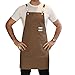 Fartuch Narzędzi Dla Stolarzy, Fartuch Roboczy Wytrzymałego, Wodoodporne Woskowane Płótno Fartuch (Color : Brown, Size : XL)