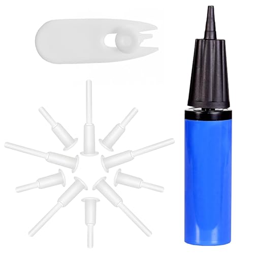 Exercise Ball Inflator Pump with Replacement Plug Kit - Yoga Ball Air Pump for Fitness Balls