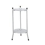 MAJOZ0 Soportes para Plantas,Maceteros Porta Macetas Metal,2Pisos,50 x 24cm