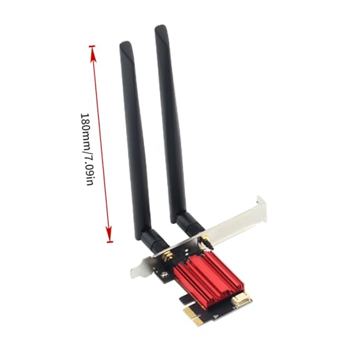 Tarjeta WiFi AC1200 PCIe, receptor inalámbrico de doble banda 2.4G/5G, adaptador WiFi interno de alta velocidad para PC de escritorio miniatura 2