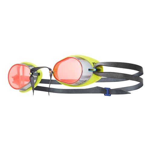 TYR Rockets 2.0 Espejo Gafas de natación, Unisex Adulto, Red Fluorescent Yellow