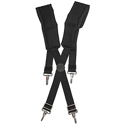 Klein Tools 55400 Adjustable Suspenders, For 4-Point Attachment Belts, Rugged And Padded, Ideal Electricians Or Carpenters Suspenders #TOP13