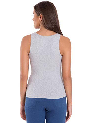 Image of Jockey Womens Cotton Regular Fit Round Neck Solid Tank Top