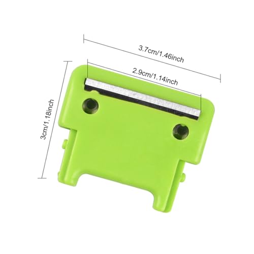 TorSor 4 Pack Apple Peeler Blades Replacement Spare Parts Spring Loaded Arm Peeling Blade for Apple Peelers Corer Pear Photato Slicer Repair Green Color
