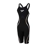 [スピード] 競泳水着 Fastskin LZR Pure Intent OPBK Kneeskin ファストスキンレーザーレーサーピュアインテントオープンバックニースキン 水泳 レディース SCW11901F ブラック/ゴールド 23