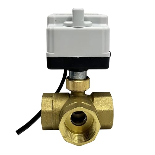 Válvula de bola motorizada con interruptor manual de 3 vías tipo L 2