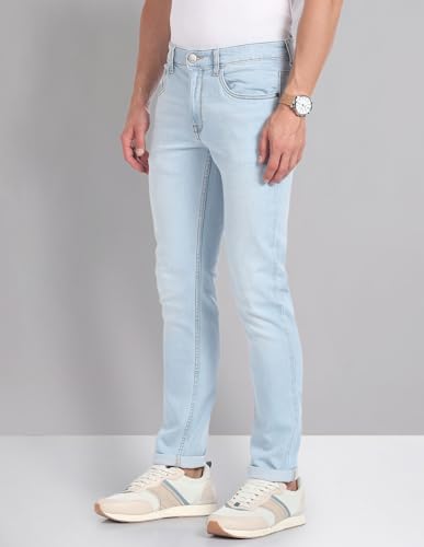 Image of Arvind AD Blue Skinny Fit Jeans
