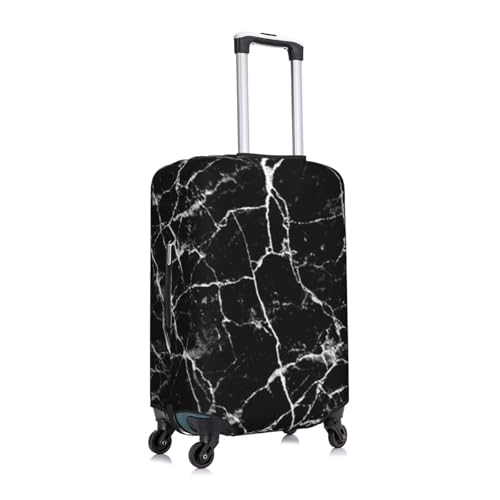 Black Marble Print Luggage Suitcase Covers Elastic Washable Luggage Protector Luggage Covers For Suitcase3