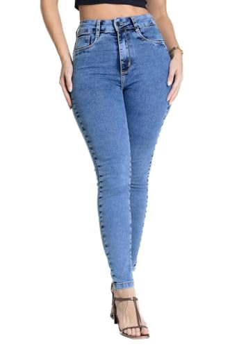 Calça Jeans Sawary Push Up - 281343 - Azul médio 44
