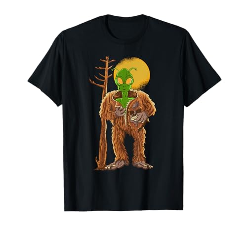 Alien In A Sasquatch Kostüm - Bigfoot Kostüm Yeti T-Shirt