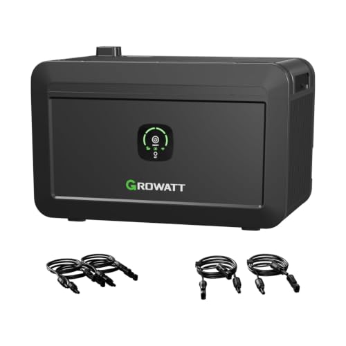 Powerness® Balkonkraftwerk Speicher Growatt NOAH 2000 Speicher...