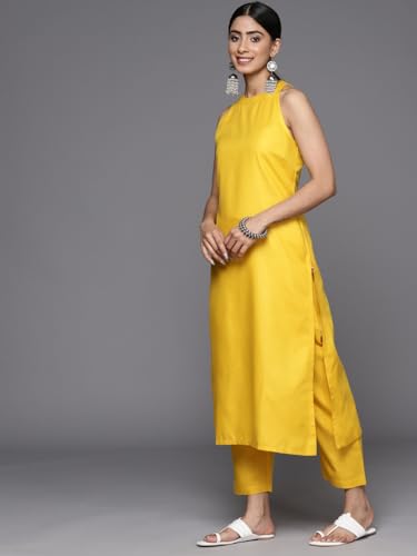 Image of Varanga Women's Violet Strap Kurta with Tonal Bottom & Printed Dupatta - Round Neck, Side Slit Design, Stylish & Comfortable