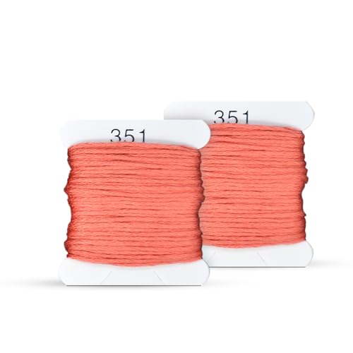 Image of Embroidery Floss Kit and Refills - Cotton Threads - DMC Color Coding for Cross Stitch, String Crafts, Friendship Bracelets