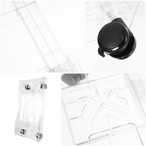 Soporte para CPU bajo el escritorio con ruedas móviles ajustable para torre de computadora, ideal para oficina en casa miniatura 4