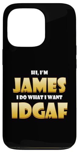 James Costume IDGAF Meme Personalized Jim First Name James �X�}�z�P�[�X iPhone 13 Pro �p