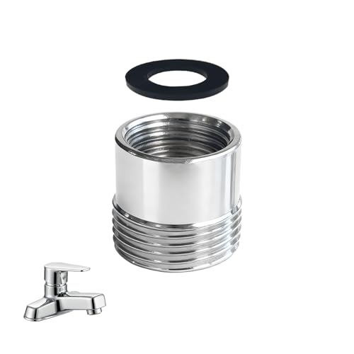 LifgWas Raccord Machine a Laver Laiton 1/2 IG vers 3/4 AG Adaptateur Fileté Pour Robinet et Flexible de Lave-linge Réduction 3/4 à 1/2 Pouce
