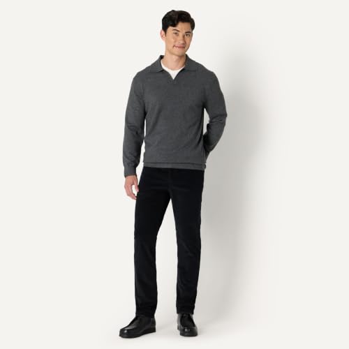 Amazon Essentials Men's Slim-Fit 5 Pocket Stretch Fine Wale Corduroy Pant, Black, 35W x 34L - image 3