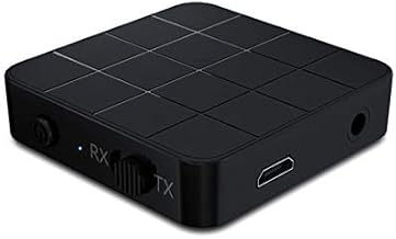 VR-robot Bluetooth 5.0 Audio Transmitter Receiver Adapter, 2-in-1 Wireless 3.5mm aptX Low Latency Stereo Audio Adapter for Home Sound System/TV/PC/Tablet/Speaker Headphone