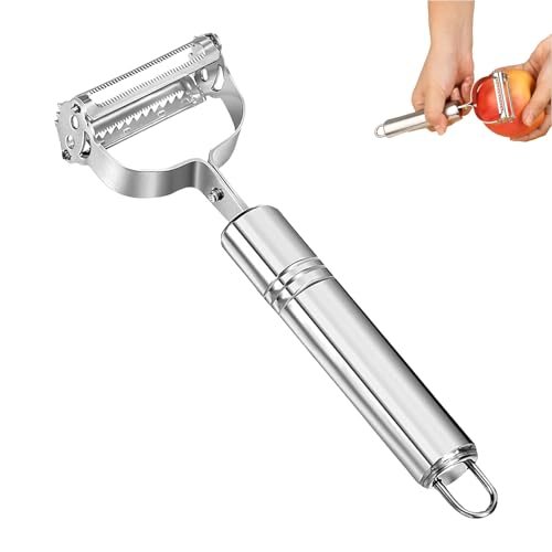 Econome Verduras, Pelador Julienne, Pelador de Verduras y Frutas De Acero Inoxidable, Julienne Para Verduras - Cortador De Espaguetis De Calabacín - Acero Inoxidable De Alta Calidad