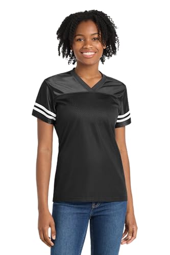 Amazon.com: SPORT-TEK Women's PosiCharge Replica Jersey, Black