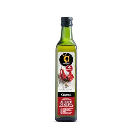 Casalbert Aceite De Oliva Virgen Extra Con Guindilla Cayena Picante. Aceite De Oliva Español Aromatizado A La Guindilla. Botella De Vidrio De 250 Ml