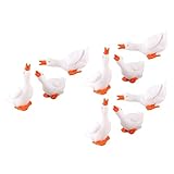 Ensemble complet et compact : Avec 3 modèles différents de canards, chaque figurine est conçue pour s’intégrer facilement dans divers décors, permettant une personnalisation aisée pour vos de jardin miniature ou décorations de table