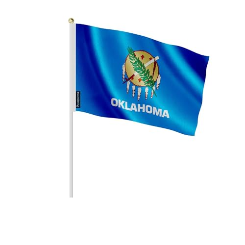 Drapeau Oklahoma lot de 50 pièces prêt à agiter pour défilé réussi