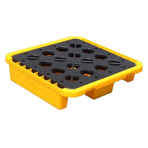 Plateau de confinement modulaire avec grille amovible pour palette de stockage durable