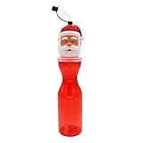 Weihnachtsstrumpffüller. Widdle Wonderland Weihnachts-Box mit 16 Figurenflaschen mit flexiblen Trinkhalmen, Weihnachtsmannköpfe
