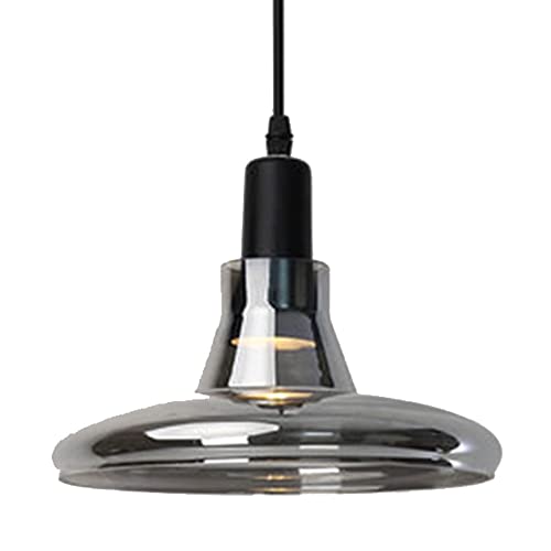 Lámpara colgante de vidrio E27 moderna para isla de cocina y comedor