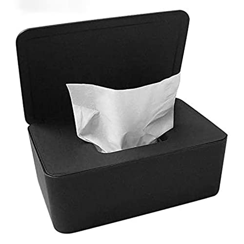 SKIMT Caja de pañuelos para toallitas húmedas, dispensador de toallitas húmedas, caja de papel de seda húmeda, caja de almacenamiento para toallitas