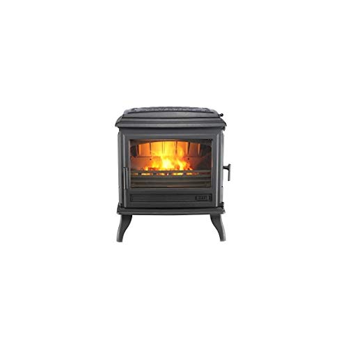 Godin Poêle à bois fonte 7kw anthracite 366149